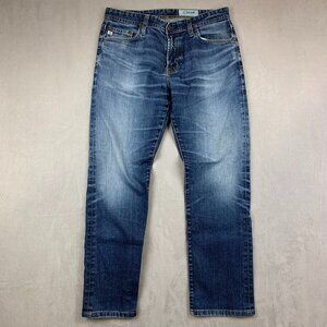 AG Adriano Goldschmied Mens Pants 32 Blue Jeans Graduate Tailored Leg Aged 32x30